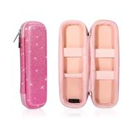 FINPAC Rigida Astuccio per Matite, EVA Astucci Portamatite per Ufficio Scuola, Antiurto Custodia per Penne Stilografiche e Pennini (Solo Custodia), (Rosa scintillante)