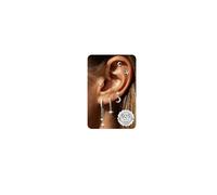 Finrezio 6 Pezzi Orecchini Pendenti Donna Argento 925 Oro Placcato 14K Orecchini Donna Oro Set Cerchi Orecchini Anallergici Orecchini a Cerchio Stella Luna Cartilagine Piercing Gioielli Donna