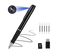 Finsui Mini Telecamera 32GB 1080P di Sorveglianza, Telecamera Portatile Piccola per Casa, Ufficio, Riunioni d'Affari con 5 Riempimenti di Inchiostro