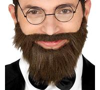 Guirca- Finta Barba Corta con Baffi da Presidente Americano, Colore Castano Scuro, 11961