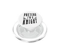 Finta di essere un cavaliere divertente cavaliere medievale PopSockets PopGrip per MagSafe