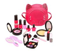 Finta Kit Di Trucco - Set Regalo Cosmetico Principessa Cartone Animato, Box Da Gioco Per Trucco Per Ragazze Vanity | Ruolo Dei Bambini Play Bellezza Set Con Ombretto, Rossetto, Smalto Per Abilità Prat