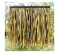 Finta Paglia Naturale Tetto Artificiale Tetto Di Paglia Artificiale Paglia Tegole Di Plastica Palma Pannelli Di Copertura Finta Paglia Tetto Decorazione Padiglione (colore: Giallo A)(Yellow c,15pcs)
