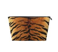 Finta pelle di tigre siberiana, Borsa da toilette Borsa per trucco Borsa per cosmetici Borsa da toilette da viaggio portatile