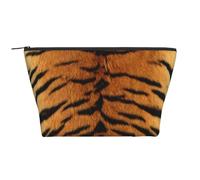 Finta pelle di tigre siberiana, Borsa da toilette Borsa per trucco Borsa per cosmetici Borsa da toilette da viaggio portatile