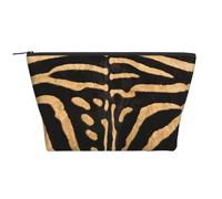 Finta pelle di zebra, Borsa da toilette Borsa per trucco Borsa per cosmetici Borsa da toilette da viaggio portatile