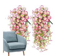 Finta petunie, fiori di seta finti petunie, 2 pezzi, resistenti alle intemperie, piante eterne, per vasi da giardino, portico, fioriera, vaso vialetto