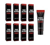 Finte sangue lavabili, kit trucco per Halloween e cosplay | Sangue fluido e gel cagliata realistica lavabile, adatto per il trucco effetti speciali, zombi e vampiri.