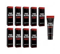 Finte sangue lavabili, kit trucco per Halloween e cosplay | Sangue fluido e gel cagliata realistica lavabile, adatto per il trucco effetti speciali, zombi e vampiri.