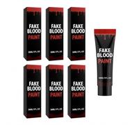 Finte sangue lavabili, kit trucco per Halloween e cosplay | Sangue fluido e gel cagliata realistica lavabile, adatto per il trucco effetti speciali, zombi e vampiri.