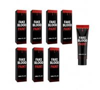 Finte sangue lavabili, kit trucco per Halloween e cosplay | Sangue fluido e gel cagliata realistica lavabile, adatto per il trucco effetti speciali, zombi e vampiri.