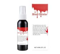 Finte spray di sangue, sangue di Halloween, finto sangue di Halloween lavabile realistico da 60 ml, per feste, sangue scena trucco di Halloween, falsi schizzi di sangue per il trucco