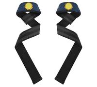 Finti Glitter Cartoon Universe Sun Moon Weightlifting Polsiere 66 cm Power Workouts Coppia di cinghie da palestra per sollevamento pesi, palestra, stacco da terra, allenamento guantillas para el gym