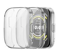 Fintie 3 Pezzi Cover per Amazfit Bip 5, Protezione Morbide TPU Custodia con Pellicola Protettiva