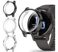 FINTIE 3 Pezzi Cover per Garmin Venu 2S/Vivoactive 4S, Protezione Morbide TPU Custodia con Pellicola Protettiva