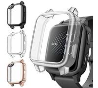 FINTIE 3 Pezzi Cover per Garmin Venu Sq/Sq 2/Sq 2 Music, Protezione Morbide TPU Custodia con Pellicola Protettiva