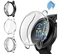 Fintie 3 Pezzi Cover per Garmin Vivoactive 6, Protezione Morbide TPU Custodia con Pellicola Protettiva