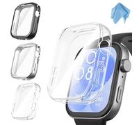 Fintie 3 Pezzi Cover per Huawei Watch Fit 3, Protezione Morbide TPU Custodia con Pellicola Protettiva