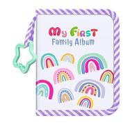 FINTIE Baby Album Fotografico 4x6 Pollici, 18 Fotos Primo Album di Famiglia con Copertina in Tessuto e Gancio per Neonati/Bambini/Bambini Piccoli/Regali di Compleanno per Baby Shower, Rainbow