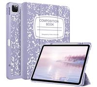 Fintie Case for iPad Pro 12.9-inch 6th Generation 2022, [Built-in Pencil Holder] Slim Soft TPU Protective Cover with Auto Wake/Sleep, Also Fit iPad Pro 12.9" 5th & 4th & 3rd Gen, Lilac
