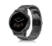 FINTIE Cinturino Compatibile con Garmin Vivoactive 4-22mm Cinturini di Ricambio in Acciaio Inossidabile Banda, Nero