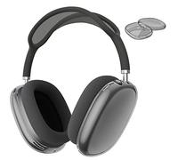 Fintie Cover Compatibile con AirPods Max Cuffie, Antigraffio Protettiva Trasparente Case Cover in Morbido TPU Compatibile con AirPods Max, Crystal Grigio