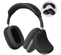 FINTIE Cover Compatibile con AirPods Max Cuffie, Protettiva Custodia Auricolare e Head Fascia Cover in Silicone Compatibile con Apple AirPods Max Cuffie, Nero