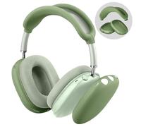 FINTIE Cover Compatibile con AirPods Max Cuffie, Protettiva Custodia Auricolare e Head Fascia Cover in Silicone Compatibile con Apple AirPods Max Cuffie, (Verde)