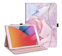 FINTIE Cover compatibile con iPad 10.2" 9a generazione 2021/8° genn 2020/7° genno 2019, custodia multiposizione per standby/sveglia automatica protezione degli angoli, marmo glorioso