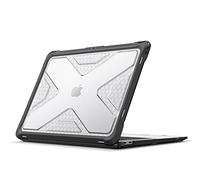 FINTIE Custodia protettiva per MacBook Air 13 - Antiurto rigida con paraurti in TPU Nero