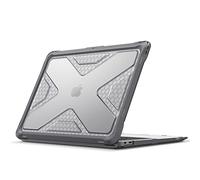 FINTIE Protettiva Custodia Compatibile con MacBook Air 13 A2337 M1/A2179/A1932 (2020 & 2019 & 2018), Antiurto Robusto Case Rigido con Paraurti in TPU per MacBook Air 13, Grigio