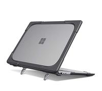 FINTIE Cover compatibile con Microsoft Surface Laptop Go 12,45" 2020, robusta custodia protettiva in TPU + plastica rigida per computer portatile e portatile, colore: Grigio