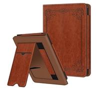 FINTIE Custodia per 6'' Kobo Clara Colour (2024) / Kobo Clara BW (2024) / 2E (2022) eReader - Stand Cover Protettiva Case con Card Slot e Hand Strap, Auto Sveglia/Sonno, Marrone