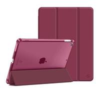 FINTIE Cover per iPad 9a/8a/7a Generazione 10,2 Pollici (2021/2020/2019) | con Portapenne - Sottile Leggero Opaca Trasparente Posteriore Custodia con Auto Sveglia/Sonno, Burgundy