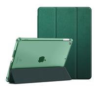 FINTIE Cover per iPad 9a/8a/7a Generazione 10,2 Pollici (2021/2020/2019) | con Portapenne - Sottile Leggero Opaca Trasparente Posteriore Custodia con Auto Sveglia/Sonno, Verde Scuro