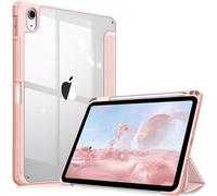 Fintie Custodia iPad A16 11ª Gen / iPad 10ª Gen 10.9" Trasparente Portapenne Auto sveglia Oro rosa