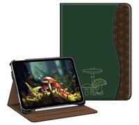 FINTIE Cover per iPad (A16) 11ª Gen 11" (2025) / iPad 10ª Gen 10.9" (2022) | con Portapenne, [Multi-angli] Leggero Stand Custodia Protettiva Case con Tasca Auto Sveglia/Sonno, Funghi