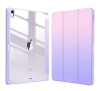 FINTIE Custodia per iPad Air 13 Pollici (M3) 2025 / (M2) 2024 con Portapenne - Sottile Leggero Trasparente Cover Posteriore con Bordo in TPU Morbido, Fantasy Ombre