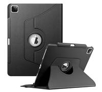 FINTIE Rotating Custodia per iPad Pro 12.9" (6ª Generazione 2022), 360 Gradi di Girevole Cover Case [Built-in Pencil Holder] con Auto Sonno/Sveglia per iPad Pro 12.9" 2021/2020/2018, Nero