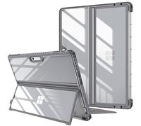FINTIE Custodia per Microsoft Surface Pro 11/10 (2024) / Pro 9 (2022) 13 Pollici - Antiurto Folio Case Protettiva Cover con Rigida Kickstand Case, Compatibile con Tastiera Type Cover, Grigio