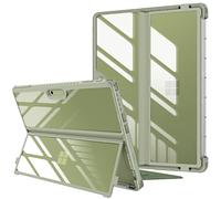 FINTIE Custodia per Microsoft Surface Pro 11/10 (2024) / Pro 9 (2022) 13 Pollici - Antiurto Folio Case Protettiva Cover con Rigida Kickstand Case, Compatibile con Tastiera Type Cover, Verde