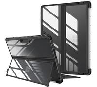 FINTIE Custodia per Microsoft Surface Pro 11/10 (2024) / Pro 9 (2022) 13 Pollici - Antiurto Folio Case Protettiva Cover con Rigida Kickstand Case, Compatibile con Tastiera Type Cover, Nero