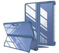 FINTIE Custodia per Microsoft Surface Pro 11/10 (2024) / Pro 9 (2022) 13 Pollici - Antiurto Folio Case Protettiva Cover con Rigida Kickstand Case, Compatibile con Tastiera Type Cover, Blu Scuro