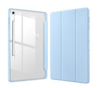FINTIE Hybrid Custodia per Samsung Galaxy Tab S10 FE+ (Tab S10 FE Plus) 13.1 Pollici 2025 Tablet con Portapenne - Antiurto Sottile Cover Posteriore Trasparente Case con Auto Sonno/Sveglia, Cielo Blu