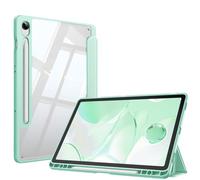 FINTIE Custodia per Samsung Galaxy Tab S9 FE 10.9 Pollici/Tab S9 11 Pollici 2023 con S Pen Holder - Antiurto Sottile Case Posteriore Trasparente Cover con Auto Sonno/Sveglia, Verde Chiaro