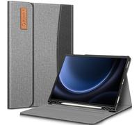 FINTIE Cover per Samsung Galaxy Tab S10 Lite/S10 FE/S9 FE 10.9" & S9 11" | con S Pen Portapenne - Multi-angli Protettiva Custodia con Tasca Auto Sveglia/Sonno, Grigio