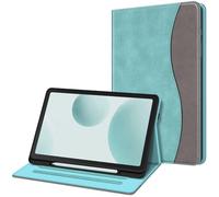 FINTIE Custodia per Samsung Galaxy Tab S6 Lite 10.4'' 2024/2022/2020 (SM-P620/P625/P613/P619/P610/P615) con S Pen Holder - [SlimShell] Multi-angli Leggero Morbida TPU Cover Case, Turquoise