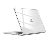 FINTIE Custodia Compatibile con 13.5 Pollici Microsoft Surface Laptop 5/4/3 con Tastiera in Metallo 2022-2019 (Modello: 1951/1868) - Cover Rigid Protettivo Guscio Rigido Case, Trasparente Cristallo