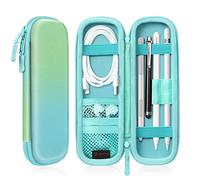 FINTIE Custodia Compatibile con Apple Pencil Pro e Apple Pencil (USB-C) e 2ª/1ª Gen - Slim Case Built-in Tasca Slot Compatibile con Apple Pen, Cavo USB, Samsung Stylus, Seaside