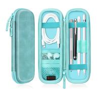 FINTIE Custodia Compatibile con Apple Pencil Pro e Apple Pencil (USB-C) e 2ª/1ª Gen - Slim Case Built-in Tasca Slot Compatibile con Apple Pen, Cavo USB, Samsung Stylus, Turquoise